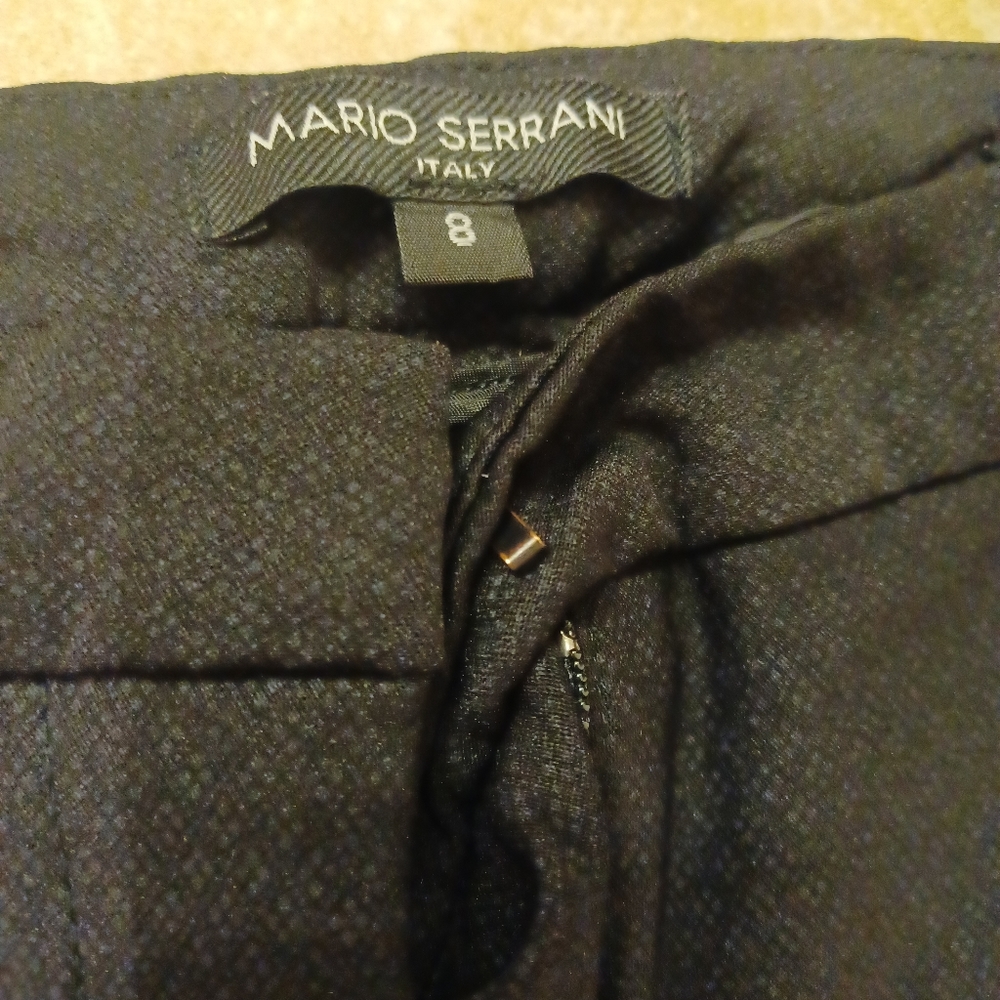 Womans Mario serrani, black, size 8 pants